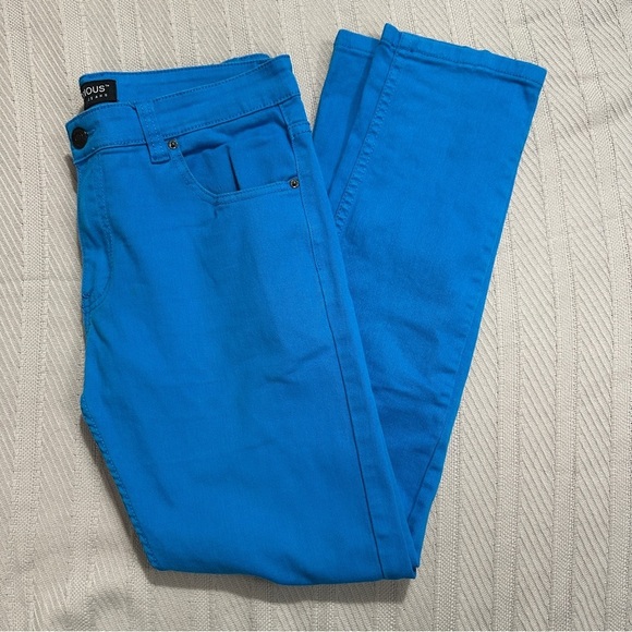 Victorious jeans, size 34x32, bright blue, twill, skinny, spring, summer - Picture 4 of 8